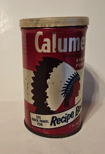 Vintage Calumet Baking Powder 7 oz. Tin with plastic Lid - Picture 1 of 8