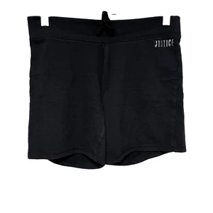 Justice Girls Sweat Shorts Sweatshorts Drawstring Waist Sz 12 - Picture 1 of 5