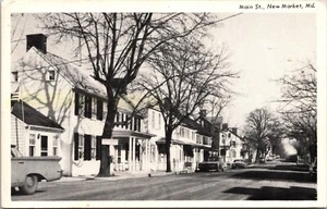 Main Street New Market MARYLAND CHROME Postmarked 1970 POSTCARD D5 - Picture 1 of 2
