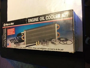 Flex-a-lite STANDARD DUTY Engine Oil Cooler Kit 5" x 20" x 3/4" NEW USA - Picture 1 of 5