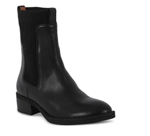 Bernadette Womens Slip on Round Toe Chelsea Boots, size 8, black - Picture 1 of 12