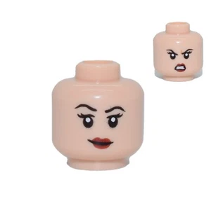 New LEGO Minifigure Head Dual Sided Female Wonder Woman Diana Prince 76157 77906 - Picture 1 of 5