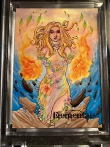 Perna Studios Variant PROMO Card #TY Elementals White 4 Elements Lynne Anderson - Picture 1 of 2