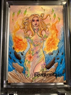 Perna Studios Variant PROMO Card #TY Elementals White 4 Elements Lynne Anderson - Image 1 of 2