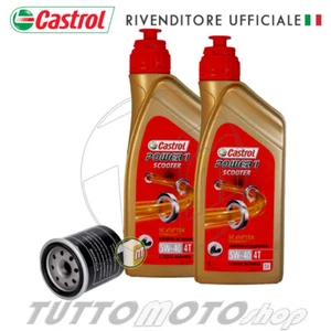 Tagliando DERBI GP1 - Low Seat 250 2007 2008 / Kit Olio Castrol Scooter + Filtro - Foto 1 di 5