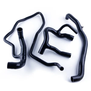 For Land Rover Defender 2.5 TD5 1998-2007 99 Black Silicone Radiator Water Hose - Picture 1 of 12