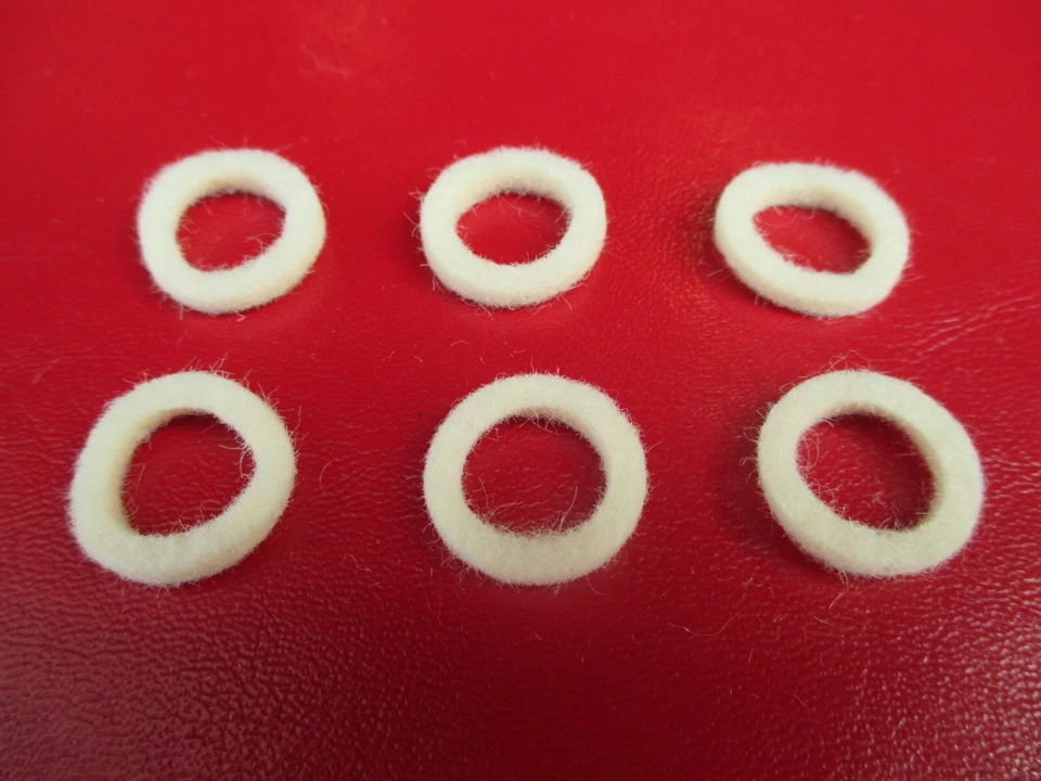 6 SELLOS DE FIELTRO DEL EJE DEL ACELERADOR PARA HONDA CUATRO CILINDROS CB550K CB750 Foto 1 de 1