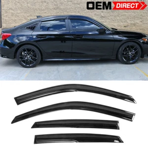 Para Honda Civic Sedán 22-25 4 Piezas Estilo Mugen Viseras de Ventana Parabrisas Protector de Lluvia - Imagen 1 de 9