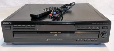 Sony CDP-C260Z - 5 Disc Carousel Rotary CD Changer Compact Disc Player w/Remote - Image 1 of 4