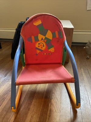 Mecedora plegable de tela vintage Gymboree Clown años 80’s/90’s RARA Foto 1 de 3