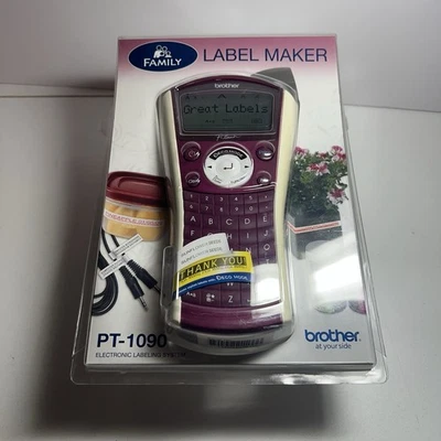 Brother Labeler Printer Maker PT-1090 Electronic P-Touch Sealed New Home&Family - image 1 of 2