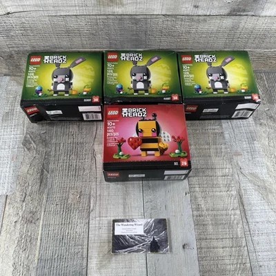 Lego Brickheadz Lote de Temporada Bunny & Bee 40270 40271x3 Lote de 4 Sellados Nuevos Foto 1 de 4