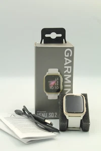 Garmin Venu Sq 2 GPS Smartwatch White - Boxed w/ Official Charger - Picture 1 of 11