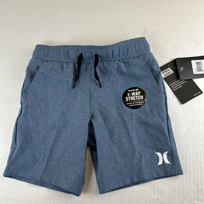 Hurley 混合短裤 2 路弹力速干口袋全新青少年尺寸 4 岁 3-4 — 第 1/4 张图片