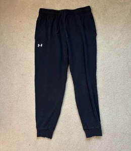 Under Armour Black Adult Large Sweatpants 80% Cotton GENTLY WORN - Picture 1 of 3