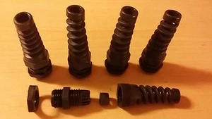 Lot de 2 presse étoupe étanche PG11 avec guide câble pour câble de 5 à 10mm, CE - Picture 1 of 1