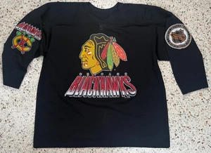 Camiseta deportiva de malla CCM Maska NHL de colección rara 1993 Chicago Blackhawks talla XL - Imagen 1 de 12