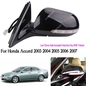 Power Heated&Adjustable Glass LED Indicator Lamp Mirror For Honda Accord 03-07 - Foto 1 di 8