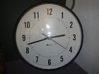 12" SIMPLEX 6310-9231 CLOCK SCHOOL HOUSE ELECTRIC HANGING WALL SLAVE WORKING