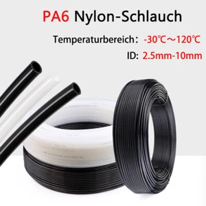 PA6 Nylon Pneumatikschlauch Rohrleitung Luftschlauch Benzinschlauch ID 2,5-10mm - Bild 1 von 12