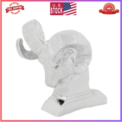 Repuesto de adorno de capó de cabeza de Ram de metal cromado para plataforma de camioneta Dodge Ram Foto 1 de 4