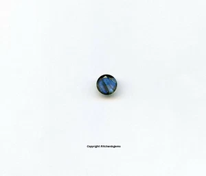 AAA Natural 8 mm Large Faceted Round Brilliant Cut Labradorite For One - Picture 1 of 3