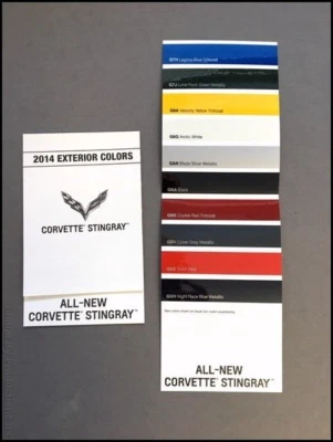 2014 Chevrolet Corvette Stingray Factory Original Color Paint Guide Brochure Foto 1 de 2