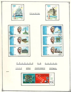 Estampillas usadas muy finas de Francia 1938 con bisagras en la lista - Imagen 1 de 5