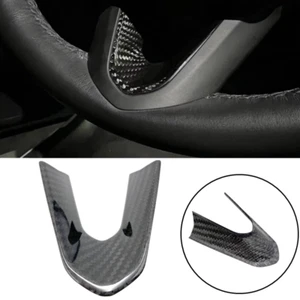 For Cadillac CT4 CT5 2020-22 Real Carbon fiber Steering Wheel U Type Cover Trim - Picture 1 of 6