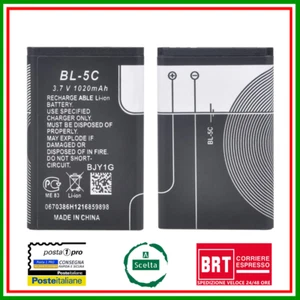 BATTERIA BL-5C PER NOKIA C2-05 C2-06 E70 N-GAGE N70 N71 LITIO - Foto 1 di 7