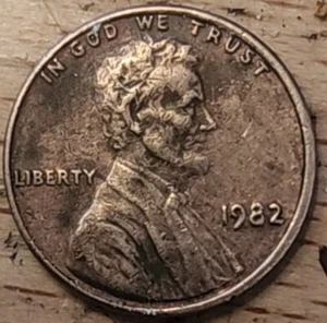 1982 Philadelphia Mint Lincoln Memorial Cent 3,1 Gramm RB Large Date #1021 - Bild 1 von 4