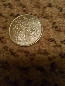 spiderman wonder woman dennis menace flintstone 1988 mardi gras doubloon nola - Picture 1 of 2