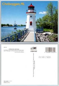Postal del faro de Cheboygan Michigan V305 - Imagen 1 de 1
