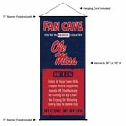 University Of Mississippi Man Cave Fan Room Banner Poster Art Canvas