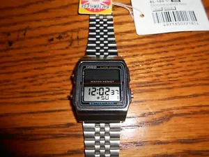 Reloj Casio Solar 1986 Vintage, AL-180 Raro Reloj Digital - Imagen 1 de 10