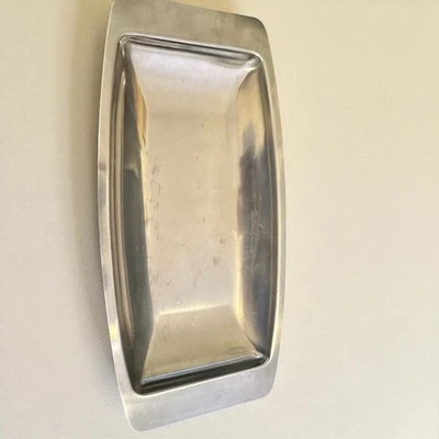 Vintage 8-8 Stainless Denmark Rectangular Tray Small Platter Serving Dish - Image 1 of 4