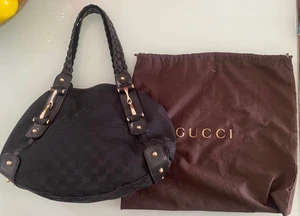 Gucci Black GG Canvas Pelham Tote Large Vintage - Picture 1 of 16