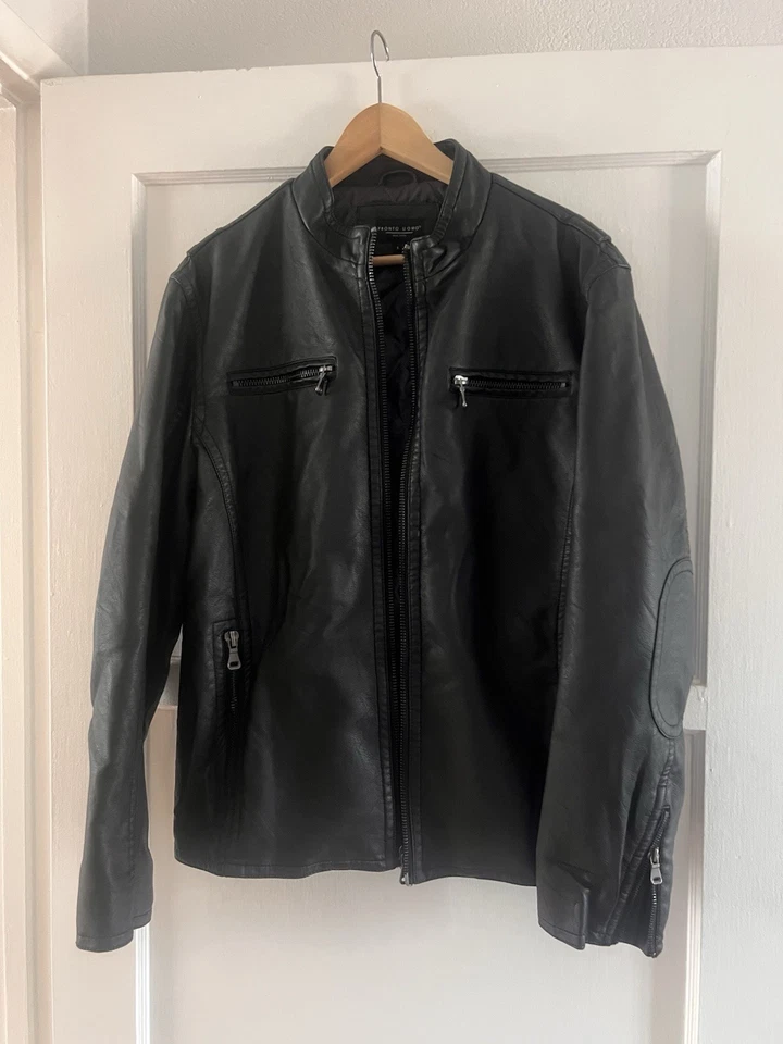 Chaqueta para hombre Pronto Uomo talla L de cuero real Foto 1 de 4