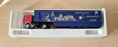 Albedo/Herpa VOLVO F12 Weihnachten Heilsbronn 1996 cassonato 1:87 OVP - Immagine 1 di 3