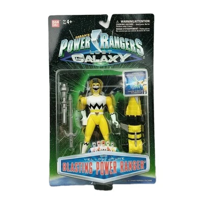 RARE NEW SEALED Power Rangers Lost Galaxy Yellow Blasting Power Ranger Figure - Image 1 of 4