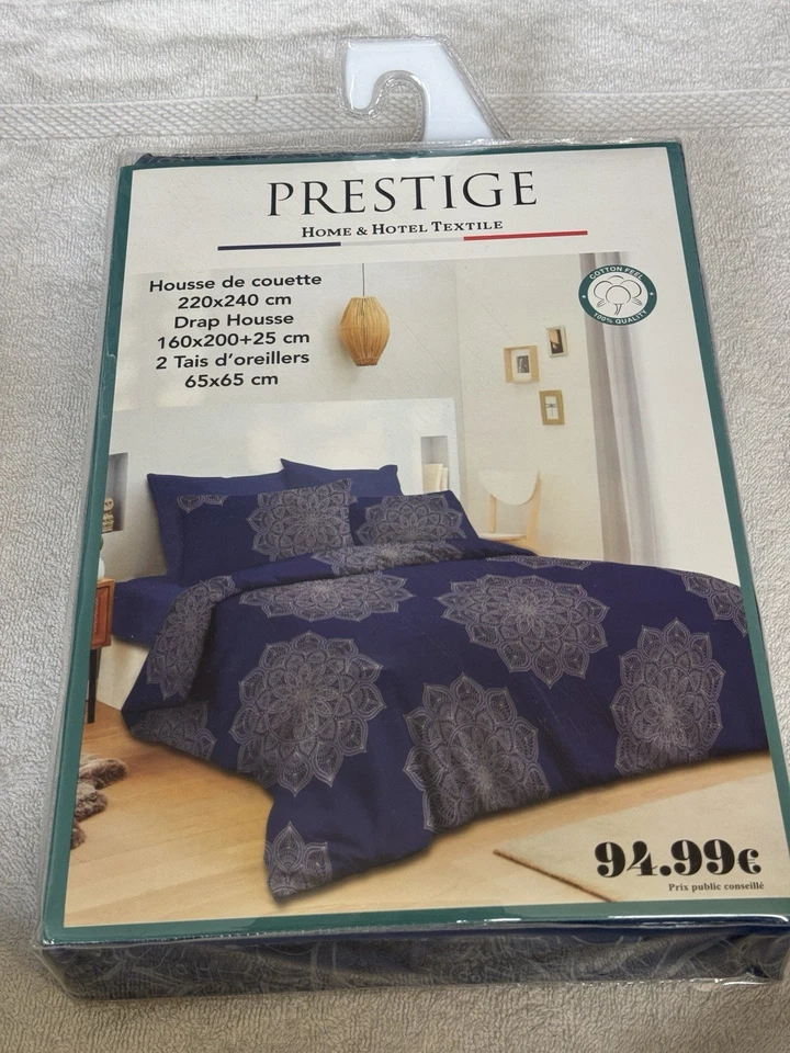 Housse de couette 220x240 cm + 2 taies + drap housse – Prestige - Bild 1 von 2