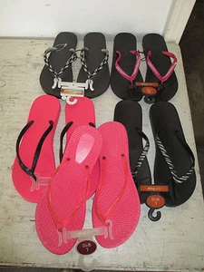 Damen Gummi/Silikon Flip Flops, sortiert Marken, Farbe & Größe wählbar, Neu ohne Etikett - Bild 1 von 4