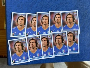Panini Africa 2010 versione Coca Cola italia 10 figurine pirlo da bustina - Picture 1 of 2