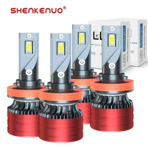 For Nissan Sentra 2013-2019-Combo 4x H11 White LED Headlight Bulbs High-Low Beam - Picture 1 of 9
