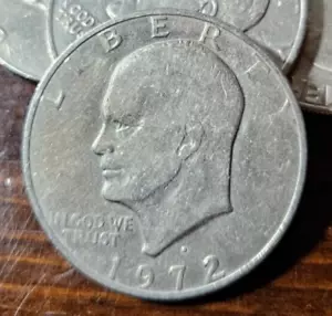 ✯✯ Monedas de dólar Eisenhower Ike 1972 revestidas (2 monedas)✯✯ - Imagen 1 de 5