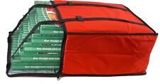 Pizza Delivery Bags - Holds Five 20" Pizzas Red Reusable Grocery Insulated