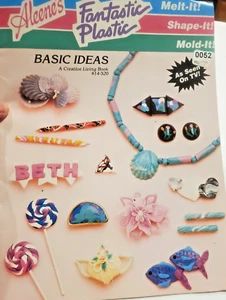 Vintage 1990 Aleene’s Fantastic Plastic Basic Ideas Pattern Booklet Many Cute Ideas - Bild 1 von 2