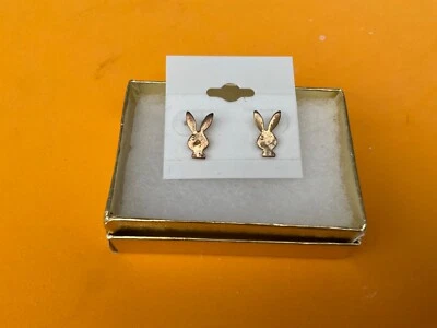 Adorables aretes Playboy Bunny, dorado - para hombre o mujer Foto 1 de 2