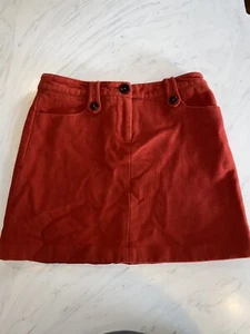 Women’s BODEN Skirt Lined Dark Orange Wool Angora Blends Mini Size 6R US 10R UK - Picture 1 of 4