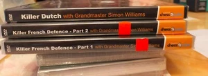 Killer French - The Dutch- Simon Williams (3DVD) SCACCHI - SCHACH-CHESS - Zdjęcie 1 z 3